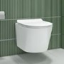 Wall Hung Rimless Toilet with Slim Soft Close Seat - Newport