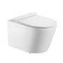 Wall Hung Rimless Toilet with Slim Soft Close Seat - Newport