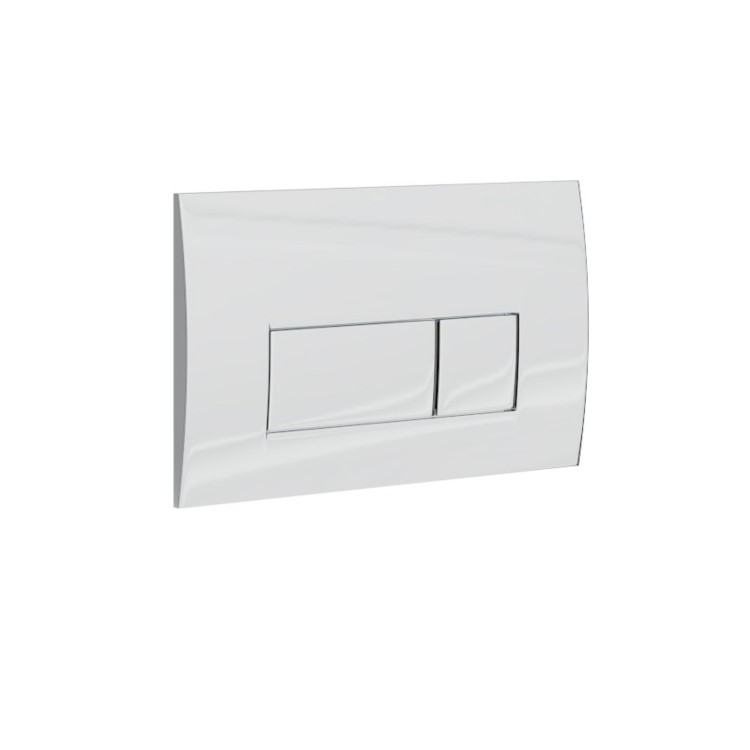 Wall Hung Rimless Toilet with Slim Soft Close Seat Frame Cistern and Chrome Flush - Newport