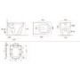 Back to Wall Rimless Toilet with Soft Close Seat - Newport