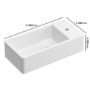 Comfort Height Close Coupled Toilet and Basin with Tap & Waste Cloakroom Suite - Indiana