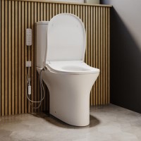 Indiana Close Coupled Comfort Height Smart Bidet Japanese Toilet with Heated Seat - Purificare