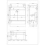 1200mm White Toilet and Sink Unit with Round Toilet - Harper