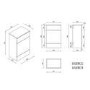 1200mm White Toilet and Sink Unit with Round Toilet - Harper