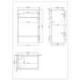 1200mm White Toilet and Sink Unit with Round Toilet - Harper