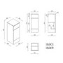 1500mm White Toilet and Sink Unit with Storage Unit and Round Toilet - Harper