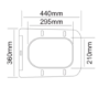 1500mm Grey Toilet and Sink Unit with Storage Unit and Round Toilet - Harper