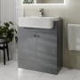 670mm Grey Freestanding Vanity Unit with Basin - Harper