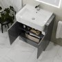 670mm Grey Freestanding Vanity Unit with Basin - Harper