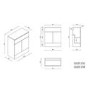 670mm Grey Freestanding Vanity Unit with Square Basin - Harper