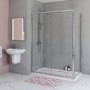 1000 x 800mm Rectangular Sliding Shower Enclosure - Juno