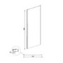 1400 x 800mm Rectangular Sliding Shower Enclosure - Juno
