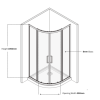 800mm Quadrant Shower Enclosure - Pavo