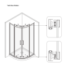 800mm Quadrant Shower Enclosure - Pavo