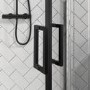 800mm Black 8mm Glass Quadrant Shower Enclosure - Pavo