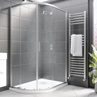 Chrome 8mm Glass Offset Quadrant Shower Enclosure 1200x800mm - Pavo