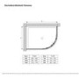 Chrome 8mm Glass Offset Quadrant Shower Enclosure 1200x800mm - Pavo