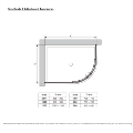 Black 8mm Offset Quadrant Shower Enclosure 1200x800mm - Pavo