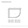 Black 8mm Offset Quadrant Shower Enclosure 1200x800mm - Pavo