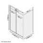 1100x760mm Rectangular Sliding Shower Enclosure - Pavo