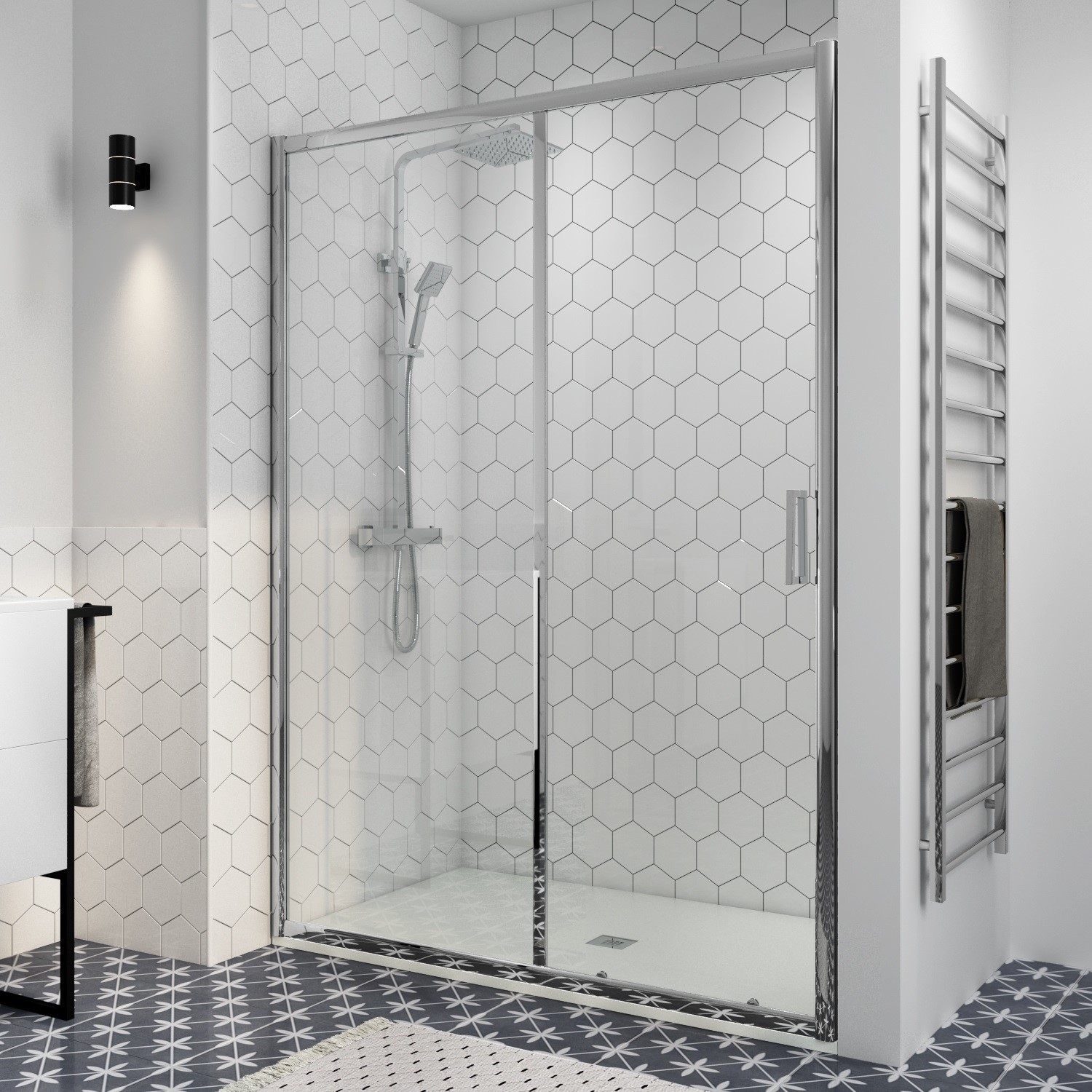 1500 Sliding Shower Door - Pavo