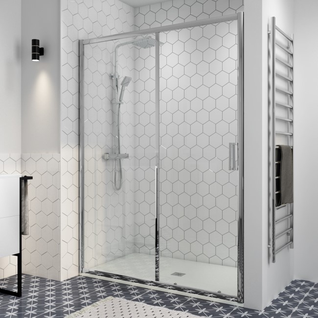 1700mm Sliding Shower Door 8mm Glass - Pavo