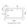 Black 8mm Glass Rectangular Sliding Shower Enclosure with Shower Tray 1000x700mm - Pavo