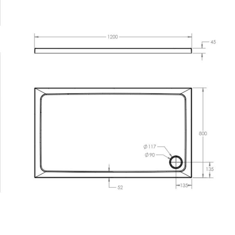 1200 x 800mm Black Rectangular Sliding Door Shower Enclosure Suite with Toilet and Basin - Pavo