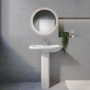 1600 x 800mm Chrome Walk in Shower Enclosure Suite with Toilet and Basin - Corvus