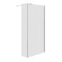Walk In Shower 1200mm Frameless with 300mm Fixed Panel and Wall Support Bar - Corvus