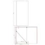 1600 x 800mm Black Walk in Shower Enclosure Suite with Toilet and Basin - Corvus
