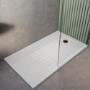 1700 x 800mm Black Walk in Shower Enclosure Suite with Toilet and Basin - Corvus