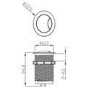 Tampa Back to Wall Toilet with Arissa Chrome Pneumatic Push Button and Cistern