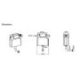 Tampa Back to Wall Toilet with Arissa Chrome Pneumatic Push Button and Cistern