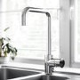 1 Bowl Isabella Reversible Stainless Steel Kitchen Sink & Elwood Chrome Kitchen Mixer Tap