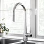 Refurbished Enza Olney Chrome Single Lever Pull Out Kitchen Mixer Tap