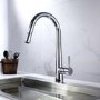 Enza Olney Chrome Single Lever Pull Out Monobloc Kitchen Mixer Tap