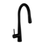 1.5 Bowl Amelia Reversible Composite Kitchen Sink & Olney Black Pull Out Kitchen Mixer Tap