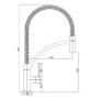 1.5 Bowl Grey Granite Undermount Kitchen Sink & Black Pull Out Kitchen Mixer Tap - Enza Madison