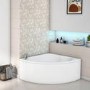 Aubin Corner Bath with Bath Panel - 1350mm x 1350mm