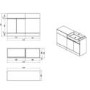 J Shape Right Hand Shower Bath Suite with Toilet and Sink Unit - Bali