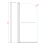 J Shape Shower Bath Left Hand with Front Panel & Chrome Bath Screen  with Towel Rail 1700 x 750mm - Jersey