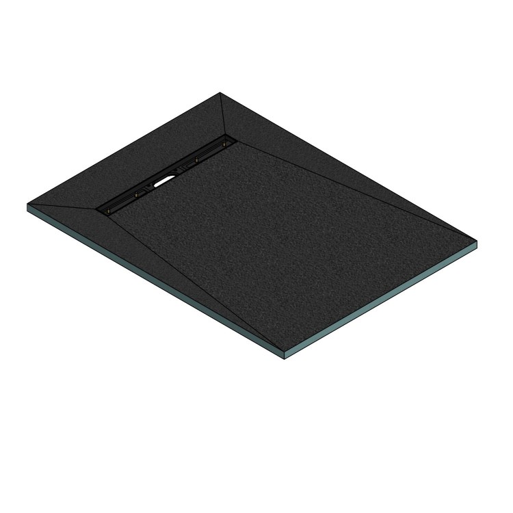 1200x900mm Wet Room Tileable Shower Tray with Wet Room Install & Linear Waste Drainage Kit