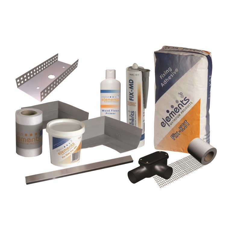 1400x900mm Wet Room Tileable Shower Tray with Wet Room Install &  Linear Waste Drainage Kit