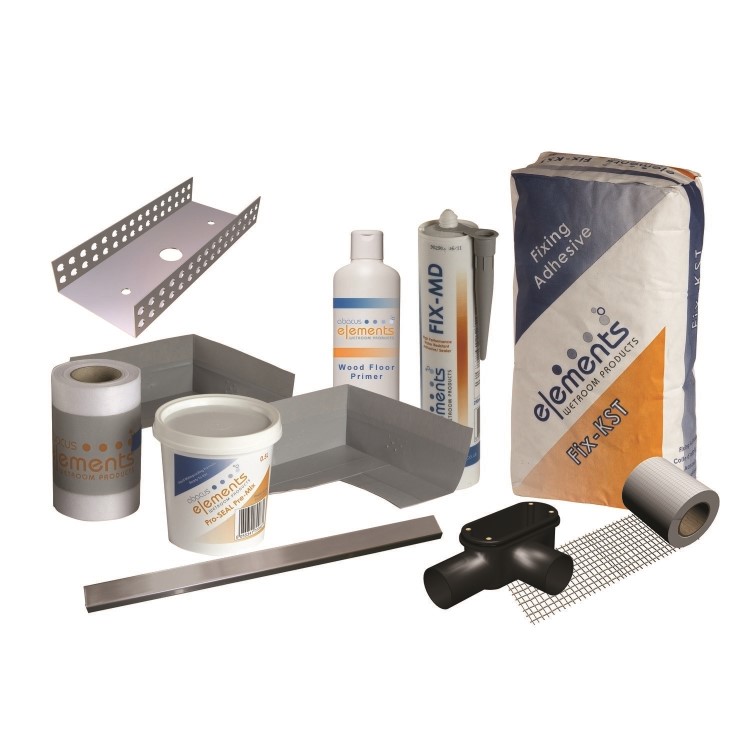 1400x900mm Wet Room Tileable Shower Tray with Wet Room Install & Linear Waste Drainage Kit