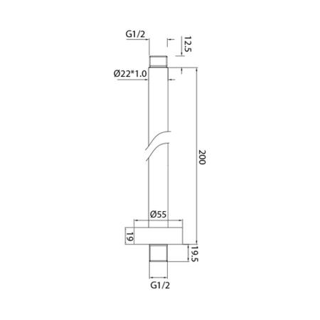250mm Round Ceiling Rain Shower Head