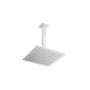 250mm Chrome Square Rainfall Shower Head with Ceiling Arm