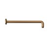 250mm Brushed Bronze Round Rainfall Shower Head with Wall Arm