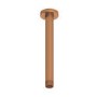 250mm Brushed Bronze Round Rainfall Shower Head with Ceiling Arm