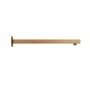 250mm Brushed Bronze Square Rainfall Shower Head with Wall Arm